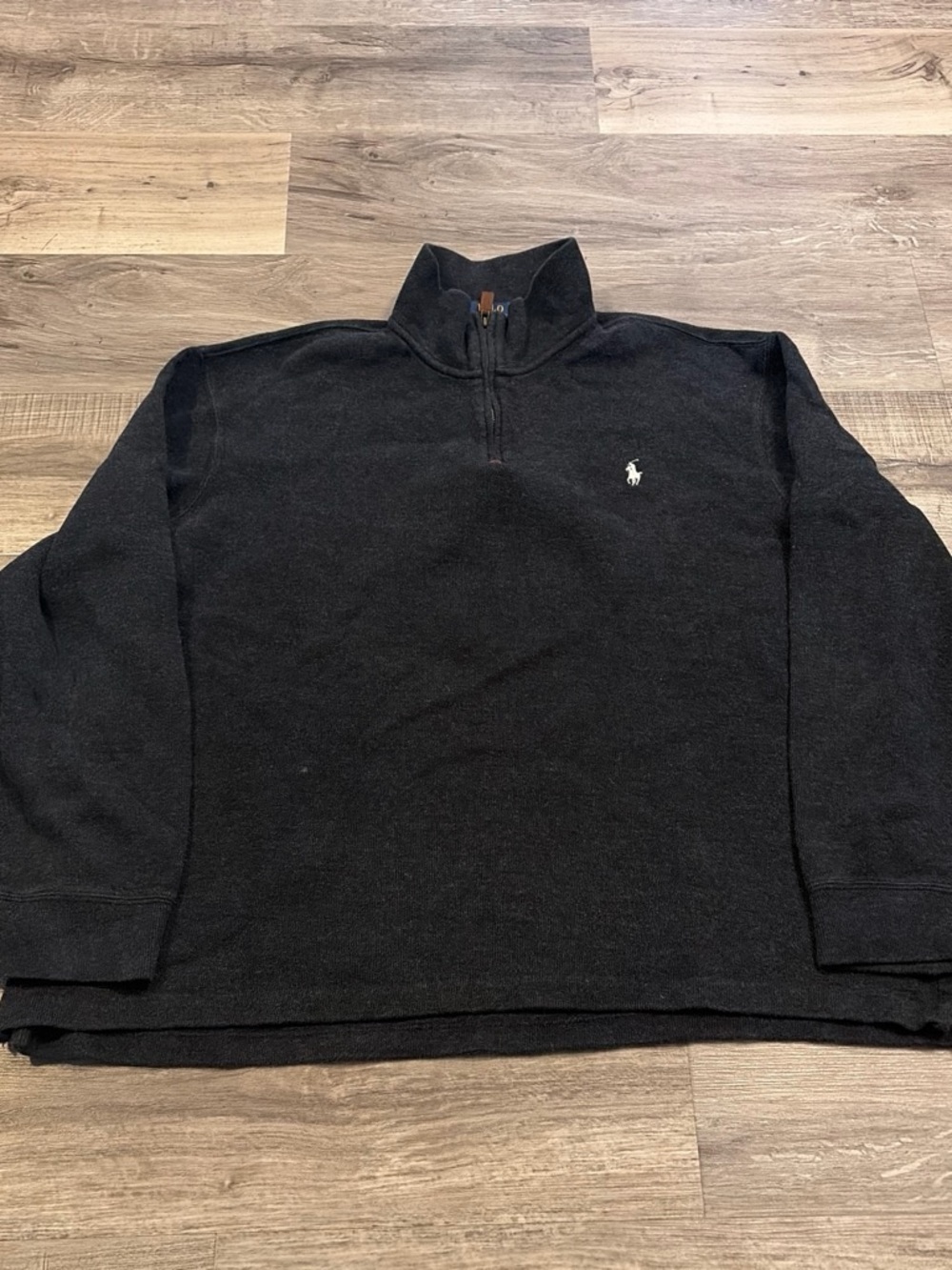 Ralph Lauren Men's grey Quarter-Zip Sweater